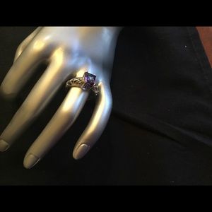 Women’s Fashion Design Blue Topaz Color Ring